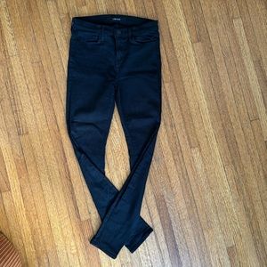 J BRAND super skinny black jean